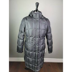 The North Face Metropolis 550 Down Long Quilted Coat Parka Black Size Large
